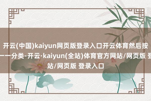 开云(中国)kaiyun网页版登录入口开云体育然后按照作风一一分类-开云·kaiyun(全站)体育官方网站/网页版 登录入口
