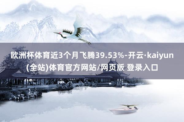 欧洲杯体育近3个月飞腾39.53%-开云·kaiyun(全站)体育官方网站/网页版 登录入口
