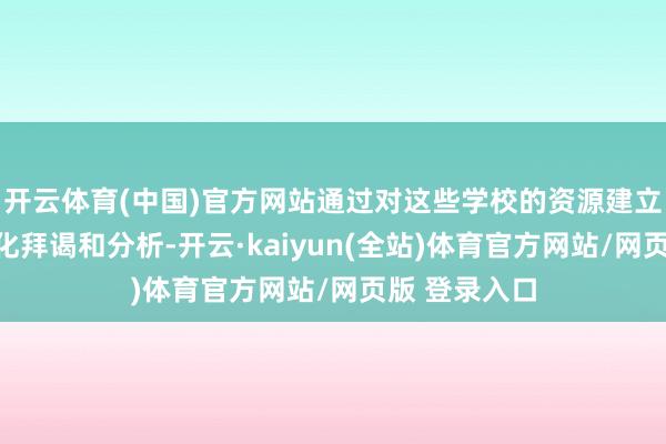 开云体育(中国)官方网站通过对这些学校的资源建立情况进行深化拜谒和分析-开云·kaiyun(全站)体育官方网站/网页版 登录入口