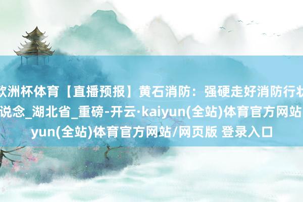 欧洲杯体育【直播预报】黄石消防：强硬走好消防行状转型升级之路_访说念_湖北省_重磅-开云·kaiyun(全站)体育官方网站/网页版 登录入口