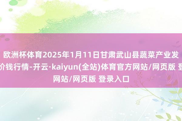 欧洲杯体育2025年1月11日甘肃武山县蔬菜产业发展中心价钱行情-开云·kaiyun(全站)体育官方网站/网页版 登录入口